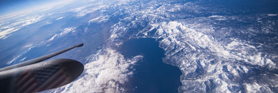a look at Lake Tahoe from 13 miles overhead in the U-2