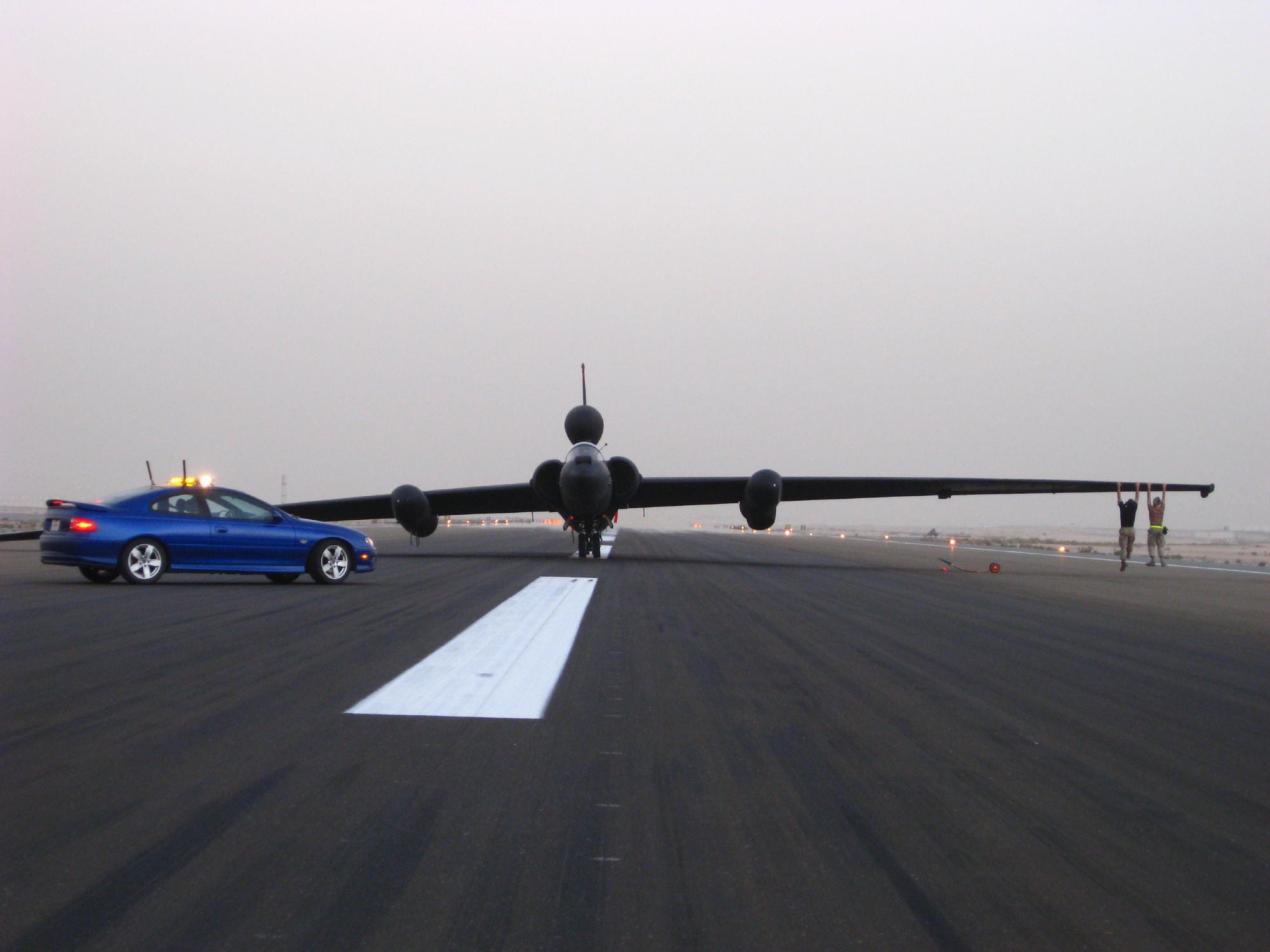 The Pogo Crew uses physics to level the jet